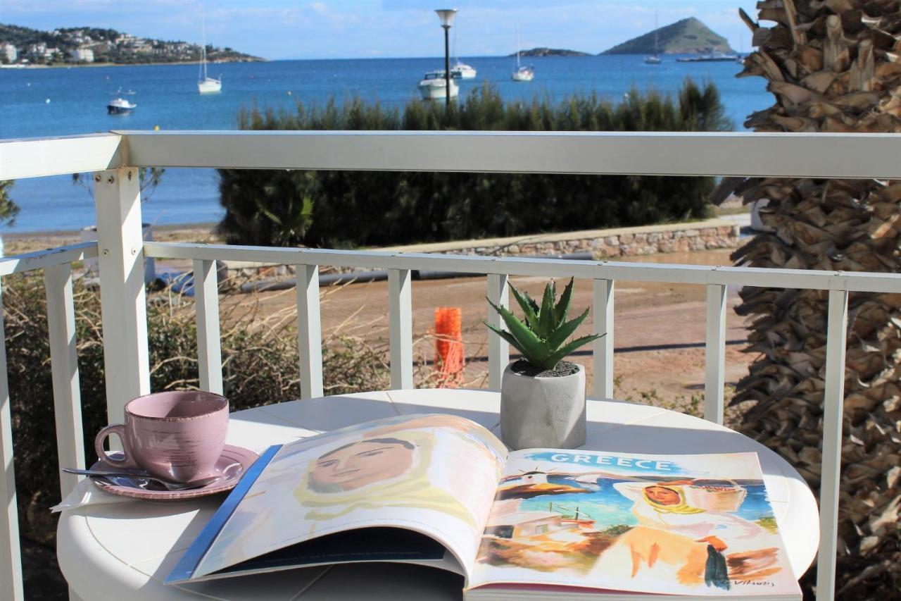 Apartments Mare Blu By The Sea. Porto Rafti Bagian luar foto