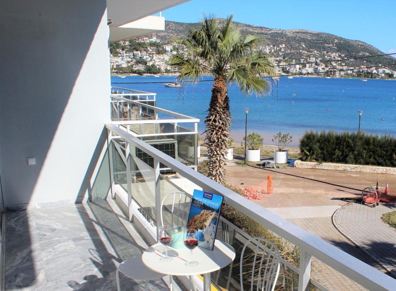 Apartments Mare Blu By The Sea. Porto Rafti Bagian luar foto